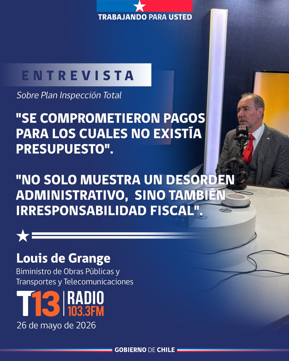 Ministerio de Transportes y Telecomunicaciones tweet media