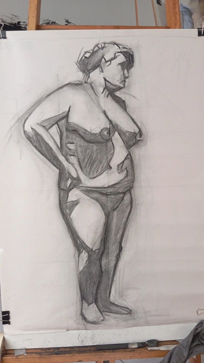 Pacheco_arte's tweet photo. 2° aula com modelo vivo. (Finalmente) https://t.co/NL4A4UvYYo