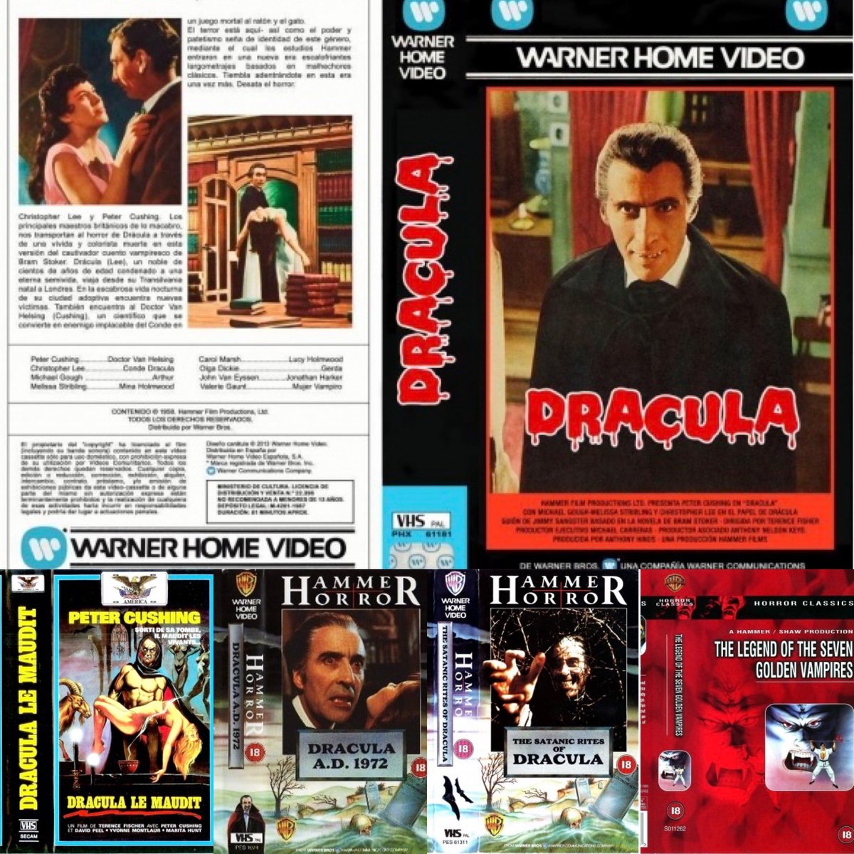 indieimmy's tweet photo. As it’s Peter Cushing’s birthday today 26/5/13 and #WorldDraculaDay, here’s a snapshot of the Hammer Horror Dracula 🧛‍♂️ films he starred in! https://t.co/zifT8DNgaE