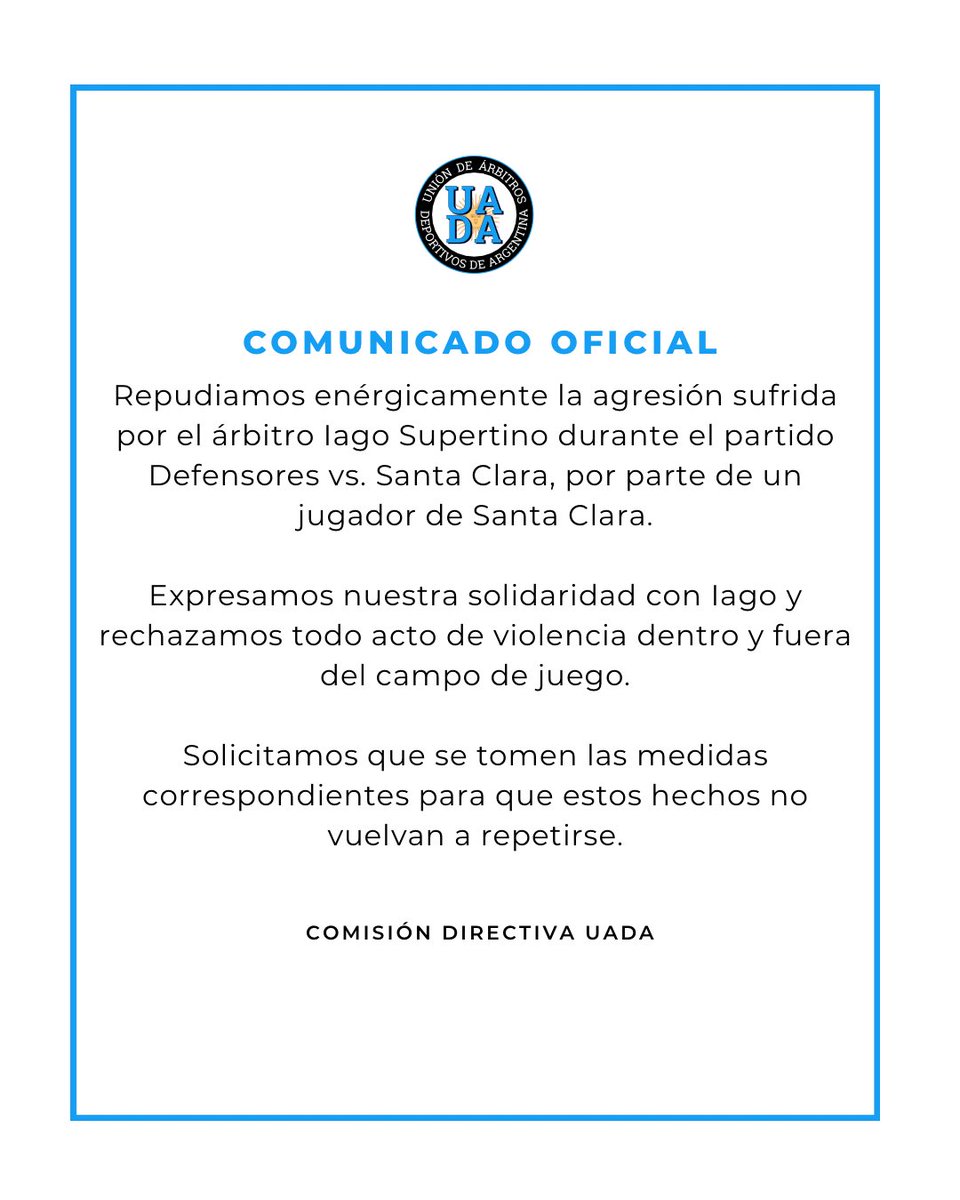 UADAOFICIAL's tweet photo. 📃 Comunicado Oficial https://t.co/h7G3vKGRLN