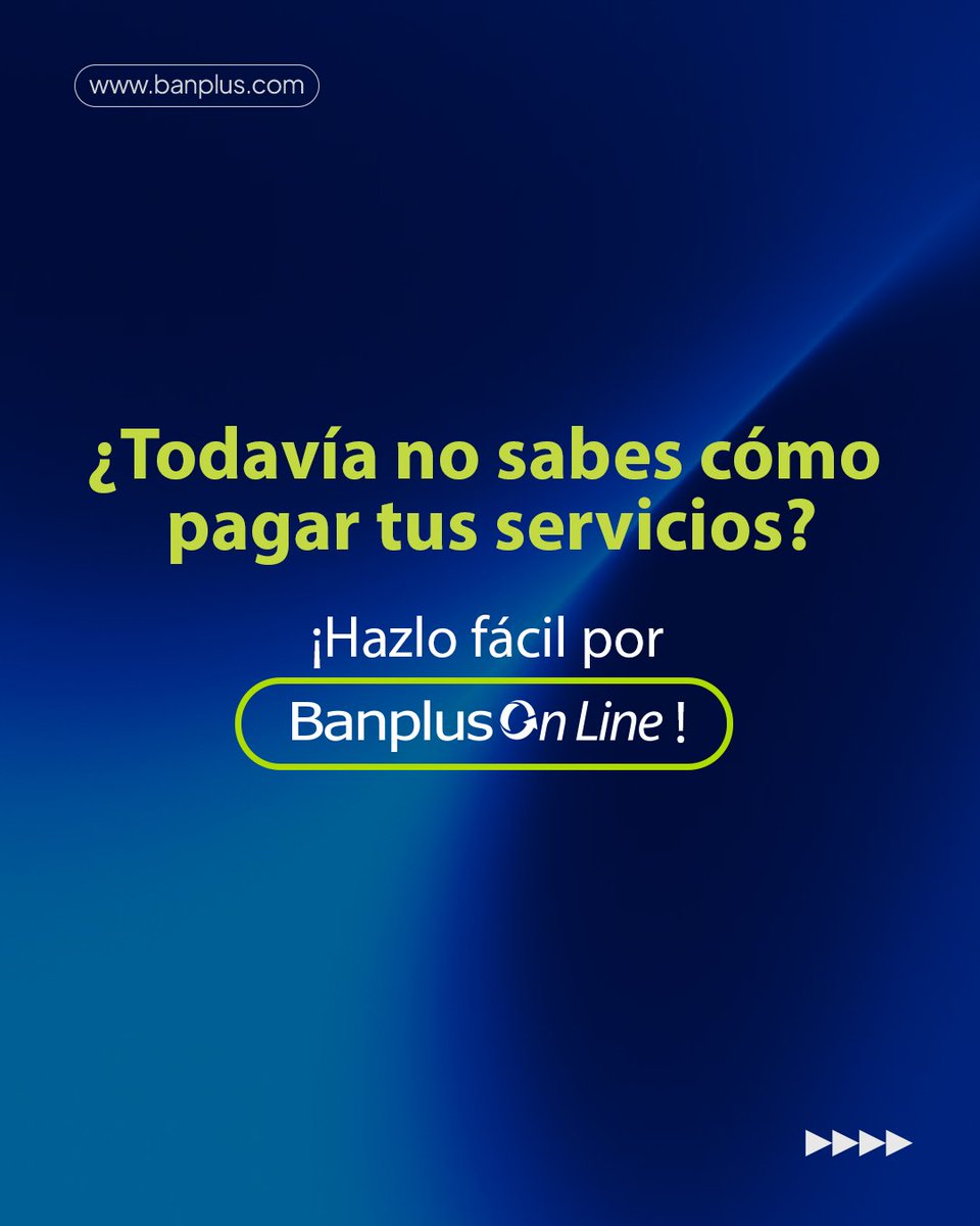 bancaynegocios's tweet photo. ¿Aún complicándote para pagar tus servicios? 👀💻

Con Banplus On Line lo haces en pocos pasos: rápido, seguro y sin salir de casa. En Banplus buscamos la manera más eficiente para que aproveches tu tiempo. ⚡

#BanplusOnLine #PagoDeServicios #Banplus https://t.co/fZqJOfVfYB