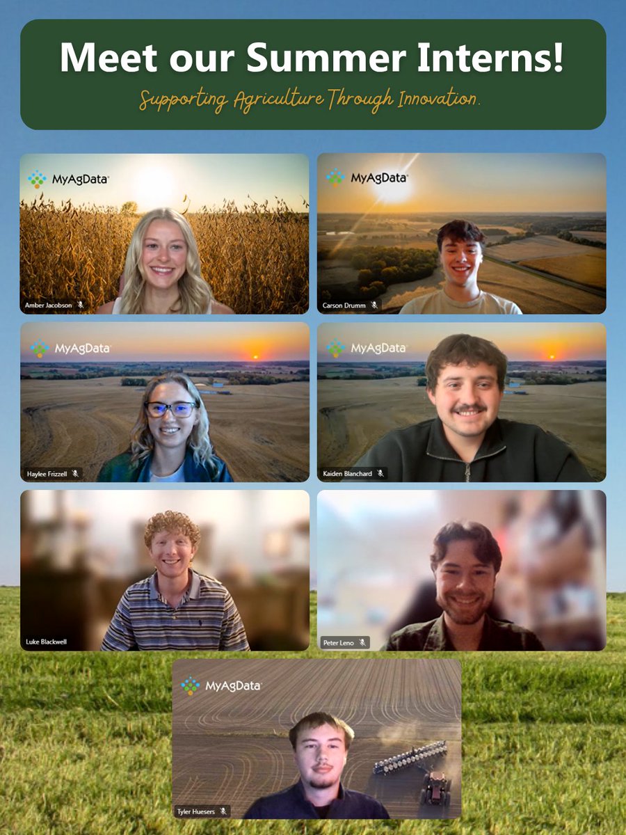 MyAgData's tweet photo. Our summer interns have officially completed their first week and are heading into week two! 

Over the past week, they’ve already learned so much about agriculture, innovation, and the work happening behind the scenes at MyAgData. We’re excited to watch them continue to grow, learn, and make an impact throughout the summer. 🌱