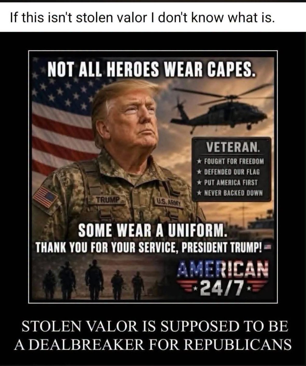 CarlMartinous's tweet photo. #America here’s your daily reminder that @realDonaldTrump #ANTICHRISTtrump is a #GarbageHumanBeing
This picture below 👇🏼#StolenValor but hey what else can you say about a #34FelonPedophile
Says all you need to know about @GOP @HouseGOP @SenateGOP @FoxNews #FakeOXmedia https://t.co/jAc92aJNR8