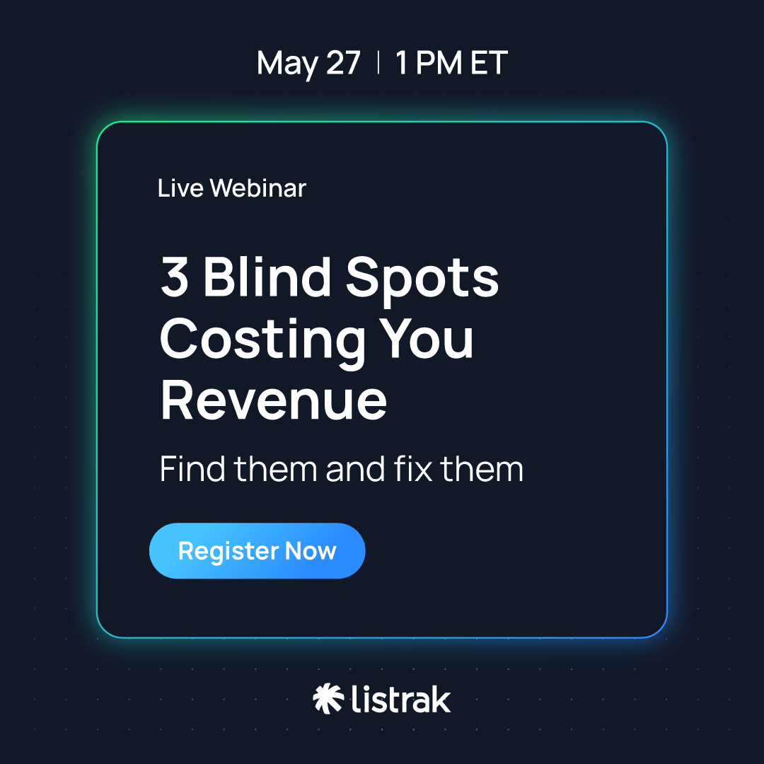 Listrak's tweet photo. [Webinar Reminder] Retailers are losing revenue in places they can’t always see:
1) Siloed email and SMS, 2) Untapped mobile app revenue signals 3) No clear view of in-store impact

Join us tomorrow and learn how to ID and fix them -- https://t.co/IuoBcsIRJs

#Listrak #CustomerInsights #RevenueGrowth #Personalization #EcommerceMarketing #Martech