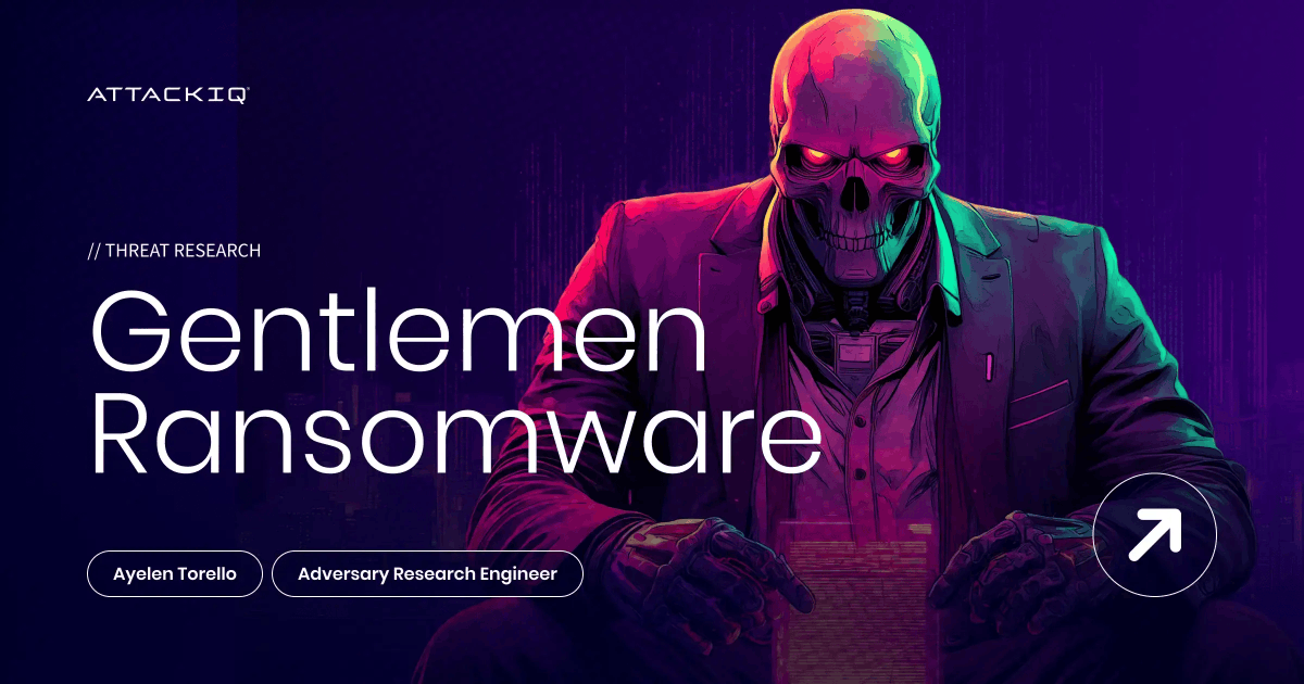 AttackIQ's tweet photo. Living-off-the-land, double-extortion, cross-platform. The Gentlemen ransomware has been quietly effective since July 2025.

AttackIQ now has assessments to test your controls against their full TTP chain. 

https://t.co/2VoXlMF2fv https://t.co/AI72p3p5rc