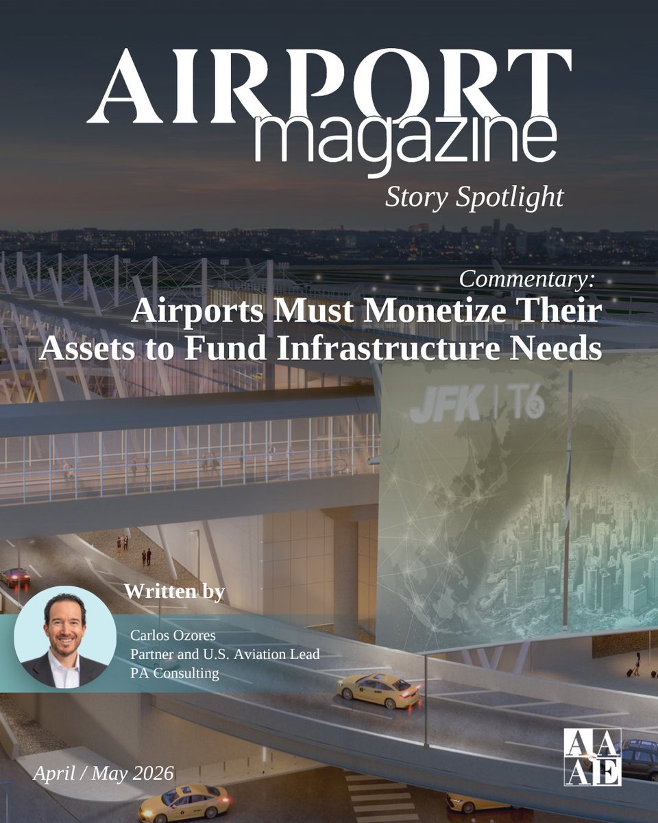 AAAEDelivers's tweet photo. Airports are navigating soaring passenger demand and aging infrastructure, but innovation is driving the industry forward. ✈️🏗️

🔗 Read the full article in the latest issue of Airport Magazine: https://t.co/on3dtnlHTY https://t.co/avr7b0HrV7