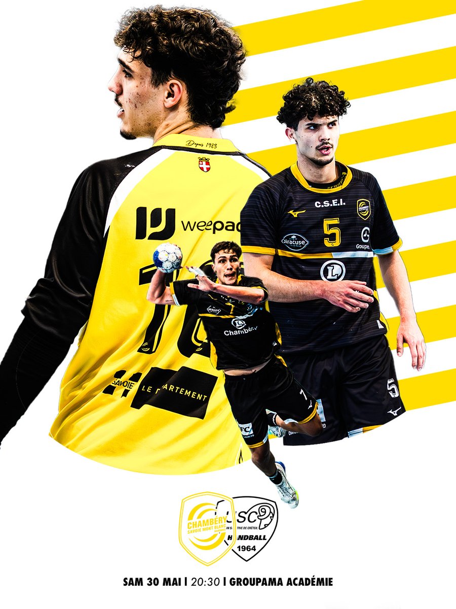 TeamChambe's tweet photo. 𝙐𝙣𝙚 𝙛𝙞𝙣𝙖𝙡𝙚 𝙥𝙤𝙪𝙧 𝙡𝙚𝙨 𝙈𝙤𝙪𝙛𝙛𝙡𝙚̀𝙨 ?

En s’imposant face à Créteil ce samedi 30 mai, et en terminant meilleur premier des trois poules de Nationale 1, le jeune collectif de Stéphane Imbratta décrocherait une place en finale 🏆

#NousSommesChambé 🟡⚫️ https://t.co/J3Rt90CYdu