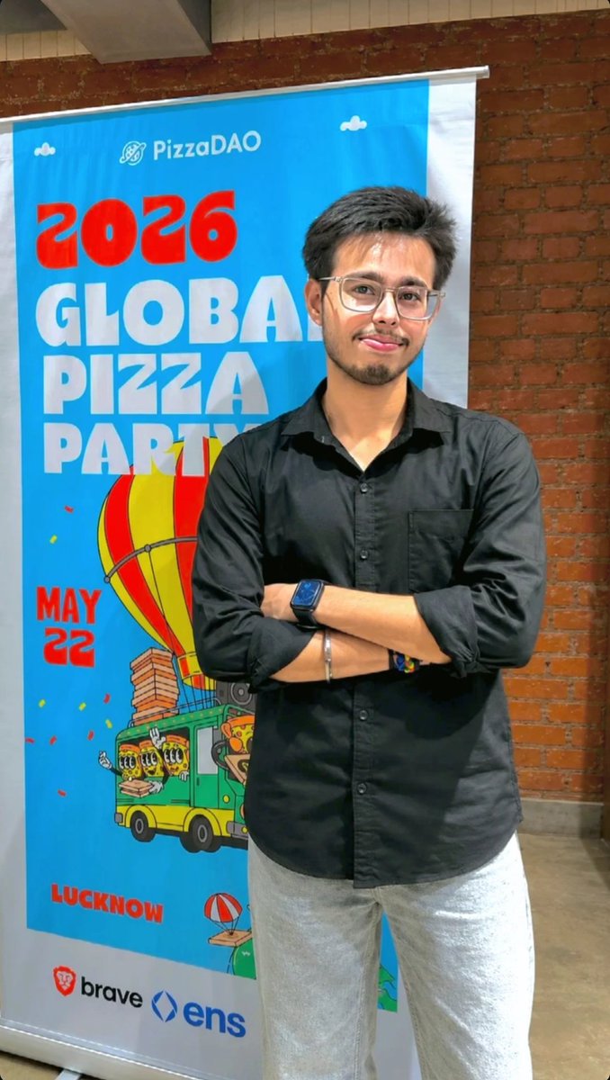 aryanpyx's tweet photo. Great time at Global Pizza Party Lucknow 🍕🌍

Met some amazing builders, founders, and community members, had meaningful conversations, and exchanged ideas with people building interesting things.

A special thanks to @Kshitij_web3 for putting together such an incredible experience and creating a space for people to connect and grow.

Always inspiring to meet founders and hear the stories, vision, and journeys behind what they’re building 🚀

More conversations. More building. More collaborations ahead.

@Pizza_DAO  @TheDeDenn
#GlobalPizzaParty #Builders #Founders #Lucknow #Web3 #Community #Networking #connect #tech #ai