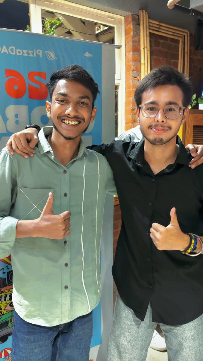 aryanpyx's tweet photo. Great time at Global Pizza Party Lucknow 🍕🌍

Met some amazing builders, founders, and community members, had meaningful conversations, and exchanged ideas with people building interesting things.

A special thanks to @Kshitij_web3 for putting together such an incredible experience and creating a space for people to connect and grow.

Always inspiring to meet founders and hear the stories, vision, and journeys behind what they’re building 🚀

More conversations. More building. More collaborations ahead.

@Pizza_DAO  @TheDeDenn
#GlobalPizzaParty #Builders #Founders #Lucknow #Web3 #Community #Networking #connect #tech #ai