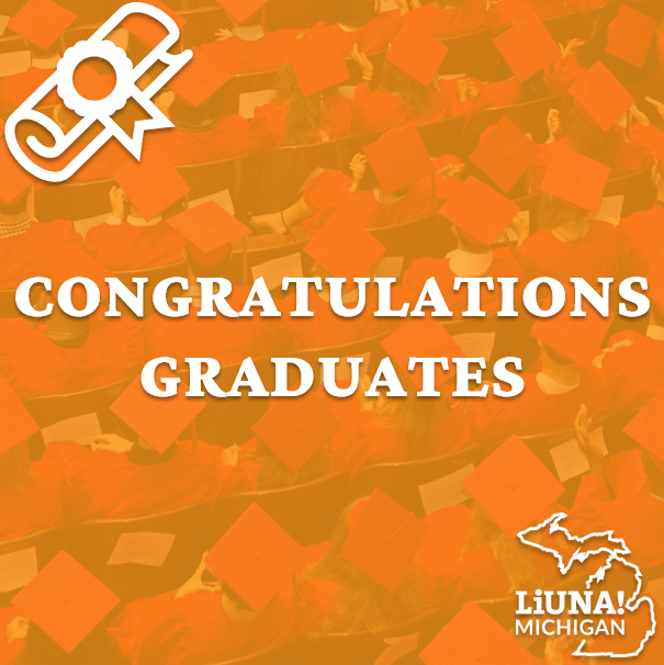 MiLaborers's tweet photo. To all students celebrating graduations this spring, we would like to say congratulations!
#FeelThePower https://t.co/Bo3eXfA7Sf