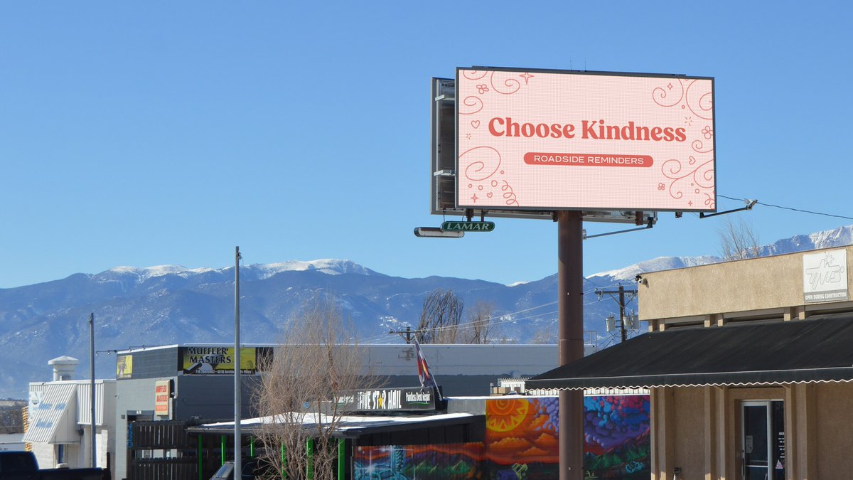 LamarOOH's tweet photo. We’re using our national billboard network to share positive sentiments and messages of optimism to uplift communities and spark human connection. Keep an eye out for "roadside reminders" in your area! https://t.co/ZhDbu7NsVQ