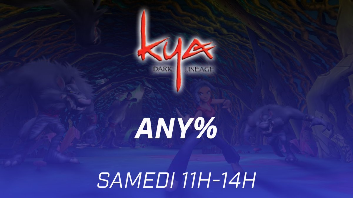 Contoqueren's tweet photo. Un jeu très peu connu du grand public, passé sous les radars de la PS2, arrive au CFS.
Kya Dark Lineage fait parti de ses platformer de début des années 2000, et il a sa petite communauté francophone de speedrun !
Difficulté : ⭐⭐⭐⭐
📆 13 juin - 20h30 https://t.co/rhQpgr37n1