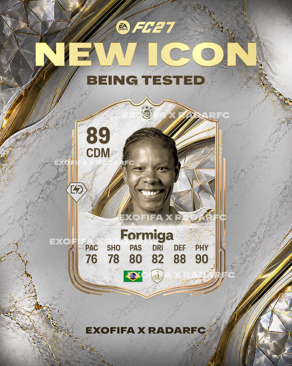 exofifa_'s tweet photo. #Formiga 🇧🇷 is currently being tested to become an ICON! *Might come in world cup update might come in #FC27 not 100% sure 👀
Follow @exofifa_ and @RadarFC_ for more leaks! https://t.co/DYs4d9swpL