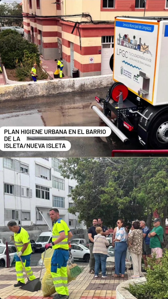 HectorJAleman's tweet photo. Seguimos de la mano de los vecinos y vecinas de La Isleta y Nueva Isleta 👌🏻♻️🚚 https://t.co/4RFewB4skq