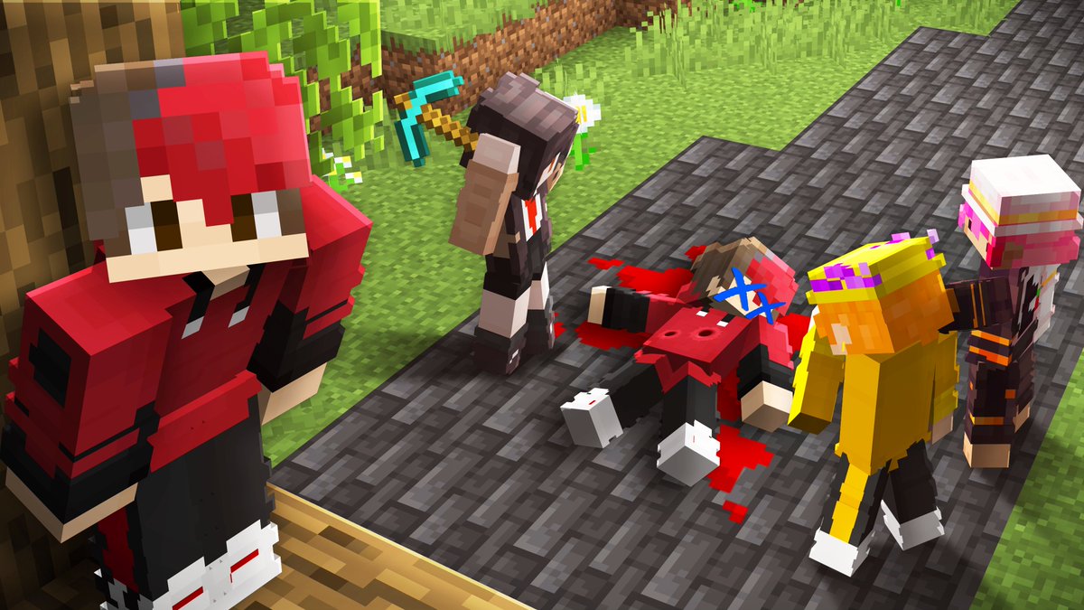 HebbleEditor's tweet photo. No AI! I only used Minecraft and Photoshop :D https://t.co/5MaWYS1EyY