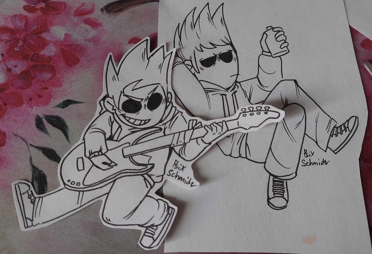 PsixSchmidt's tweet photo. This is a mini update to the traditional art. In addition to chibi Edd and Matt, I made chibi Tom and Tord... There are even two versions of Tom, although the second one isn't chibi... 
#eddsworld #eddsworldtord #eddsworldmatt #eddsworldedd #eddsworldtom https://t.co/94iFexrRp7