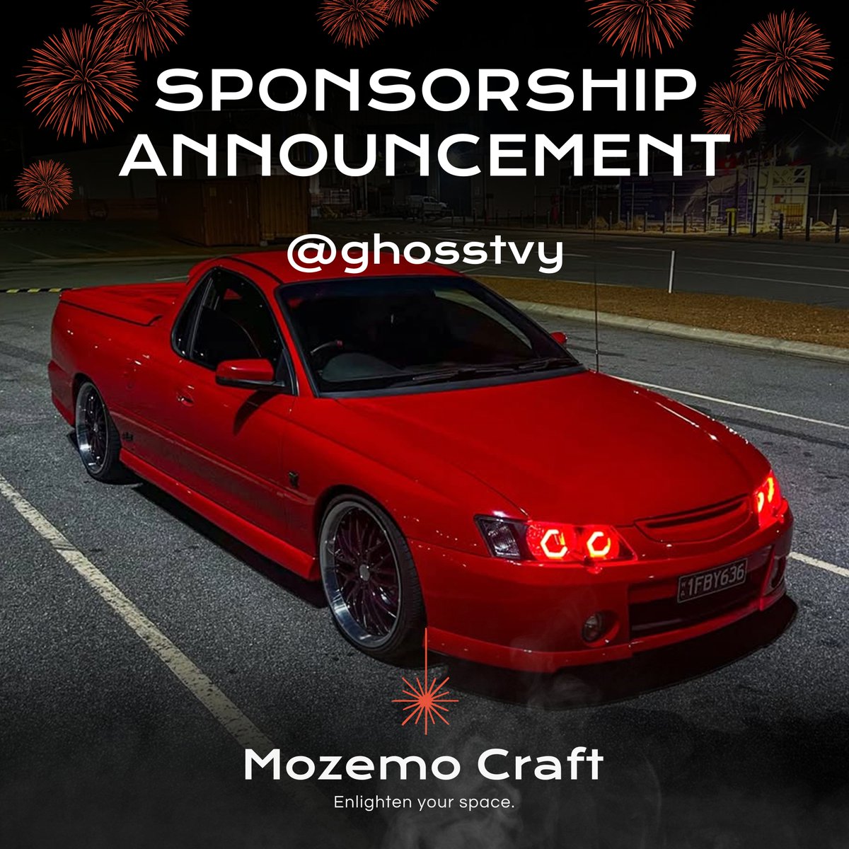 MozemoCraft's tweet photo. Mozemo Craft is glad to welcome @ghosstvy to the family! 🚗❤️
GHOSSTVY is a loyal customer and automotive content creator, proudly showcasing his clean Holden Commodore VY SS Ute, a true Aussie V8 icon built with style, power, and attitude. 🇦🇺🔥 https://t.co/ap9LTi347L