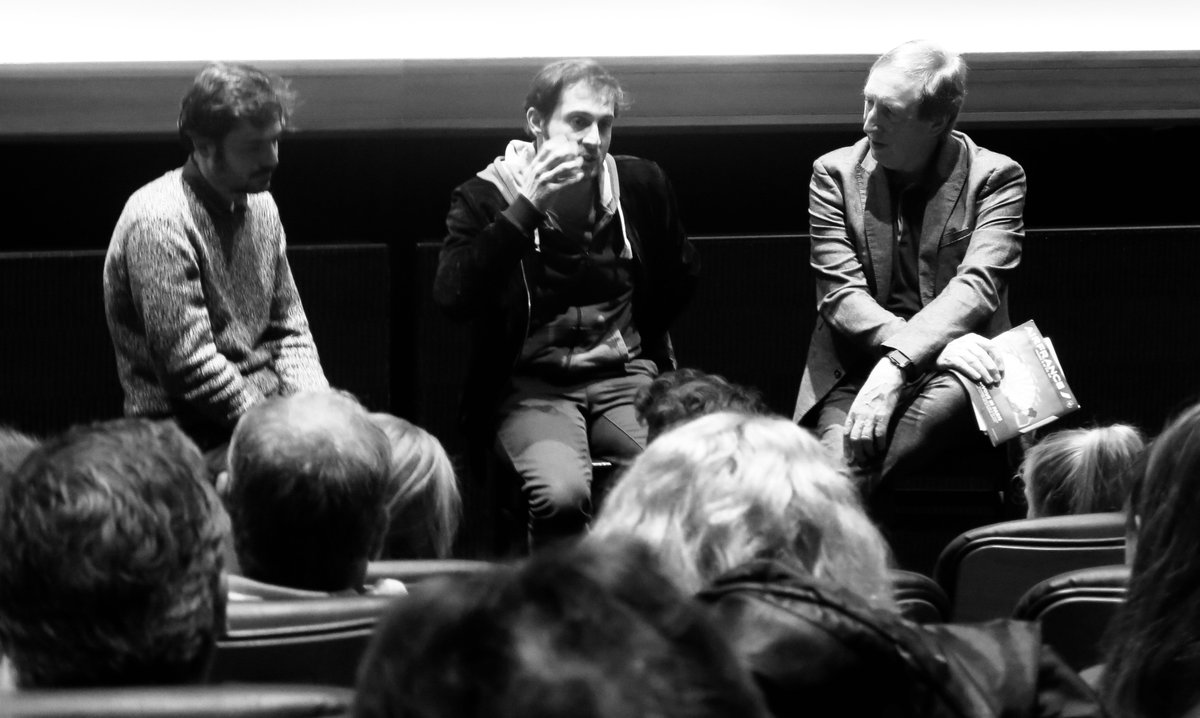 RichBoxoffice's tweet photo. HAPPY HARARI: With the world premiere of his body-swap thriller L'Inconnue (The Unknown) at @Festival_Cannes no wonder Arthur Harari (co-writer with Justine Triet of Oscar-winning Anatomy of a Fall + 10,000 Nights in the Jungle) is all smiles - well almost - alongside Léa Seydoux and Niels Schneider . Time to recall his visit to @FrFilmFestUK with his first feature Black Diamond (Diamant Noir) back in the day accompanied by his older brother Tom, also his cinematographer, in Edinburgh, Glasgow and London. And, to keep it in the family, his younger brother Lucas wrote the graphic novel The Case of David Zimmerman on which the new film is based. Here's to the next time. @ifru_london @ifecosse @cgfEdimbourg @screenscots @filmhubscotland