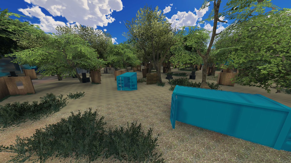 Sasugo_3's tweet photo. 今日はVRChatのバーチャルサバイバルゲームフィールド「VSGF @VSGF_0506 」に見学でお邪魔してました！

VRでもちゃんと皆がヒットして退出したり、センチュリオンシステムという技術で、実際のエアガンと同じような挙動で弾が飛んでいったり、リアルのサバゲーと大差ない空間でした！

 #VRC_VSGF https://t.co/hNJJ9YfL3e