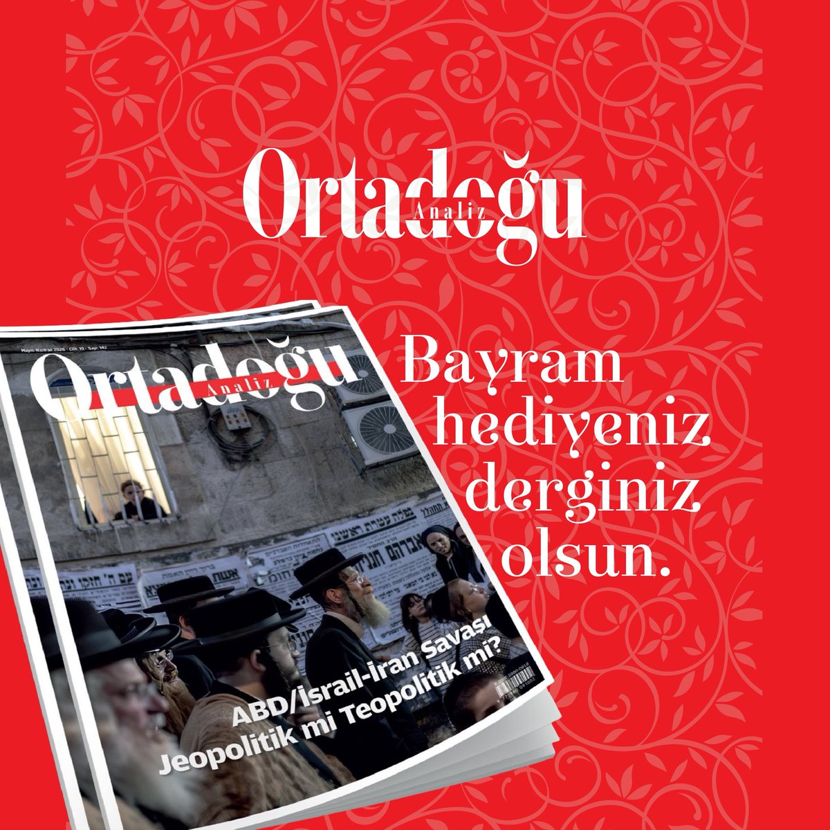 OrtadoguAnalizD's tweet photo. Ortadoğu Analiz’in yeni sayısı bayram arifesinde yayında. 

Bayramda ikramlıkların tadına bakarken, makalelerimizi de takip edebilirsiniz.  

Bu tweeti yeniden paylaşanlar arasından kura ile seçilecek 5 kişiye dergimizin basılı sayısını hediye edeceğiz. 

Şimdiden keyifli okumalar 🤓 📚 

Dergiye erişim için tıklayınız: https://t.co/A5rRPhOtb9