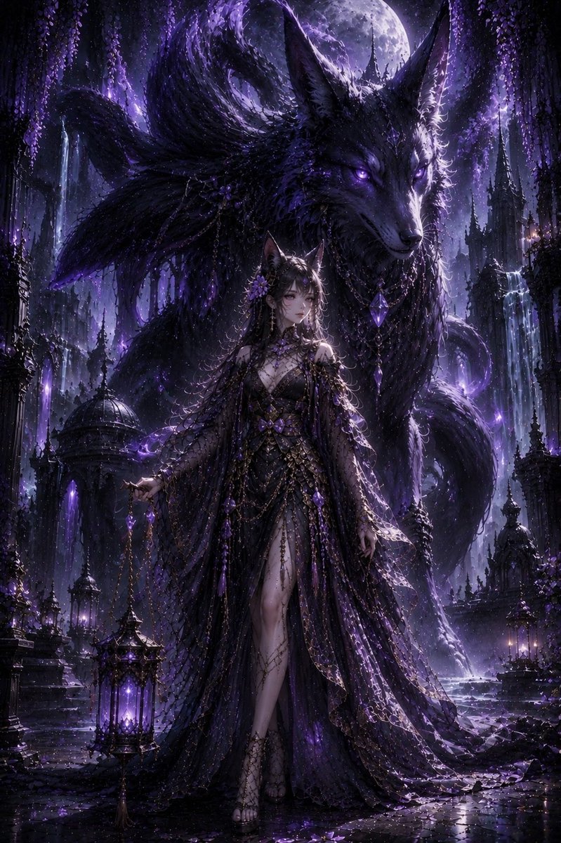 Spiritbound_'s tweet photo. Nine tails.
Endless night.
A covenant written in shadows. 🖤✨

Spiritbound — Shadow Fox Covenant
Mythic guardian of the twilight realm.

#NFTArt #ETH #FantasyNFT https://t.co/b75XEcHuRd