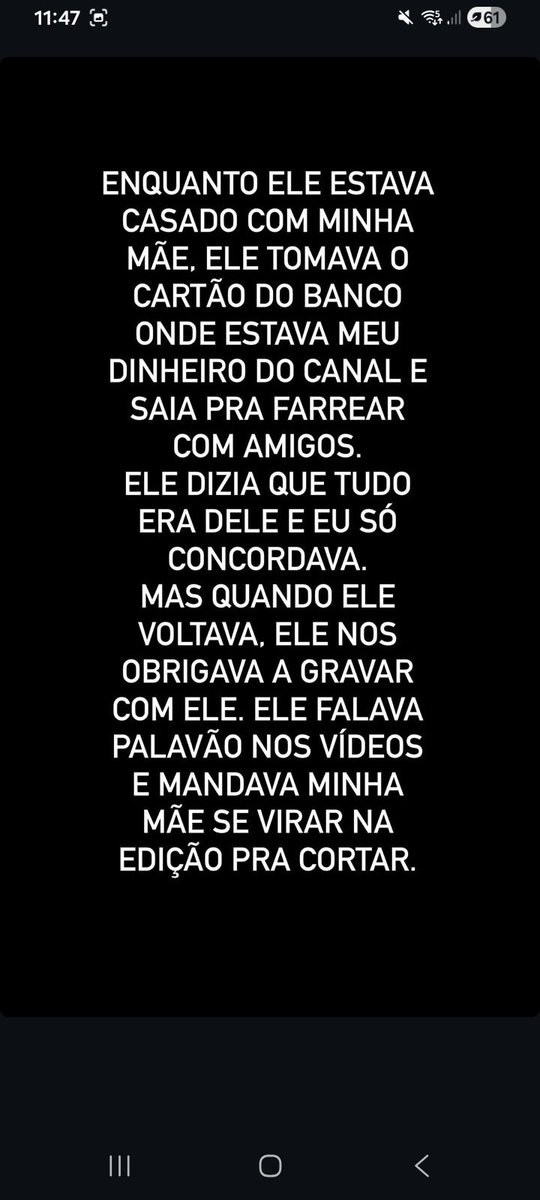 Angelzforfree's tweet photo. Gente??? E essa depoimento da Vitória Mineblox nos stories do insta? Eu to real chocada com tudo e tem tanta coisa, ela ta escrevendo muito e tudo é horrível. Esse homem precisa ficar longe delas e o caso tem que ir pra uma autoridade maior.
#justiçaporvitoriamineblox https://t.co/H282TSZEmx