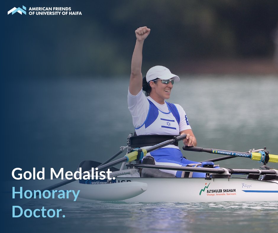 AFUHaifa's tweet photo. .@UofHaifa is awarding an honorary doctorate to Moran Samuel, one of Israel's most celebrated Paralympic champions. 🏅 https://t.co/L8b4cRugmG