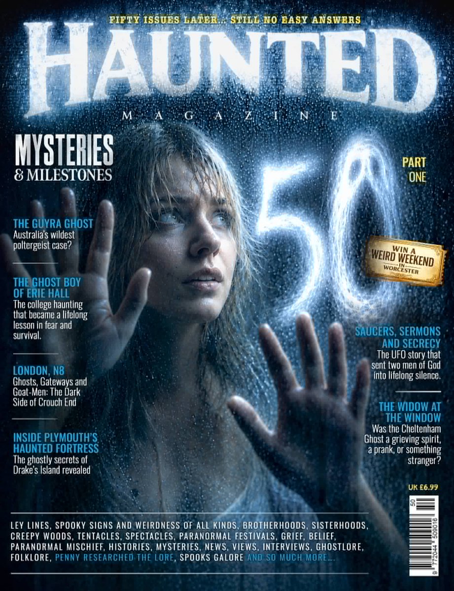 hauntedmagazine's tweet photo. Haunted Magazine Issue 50, Part One, officially crawls out of the crypt on June 1st, then shuffles into UK shops from June 2nd, while stocks last, obviously.

Order your copy now at https://t.co/Ol0q1MRrRp and make sure you don’t miss it, regret it, or have to explain to your future self why you let a perfectly good paranormal milestone float past like a Victorian lady and you did nothing.

Please repost, retweet, share, comment, shout it from the attic, whisper it into a Ouija board, tell your nan, tell your postman, tell that sceptical mate who still thinks every ghost is “probably the pipes”.

Spread the paranormal word: Haunted Magazine Issue 50, Part One, is HERE. You can order at https://t.co/Ol0q1MRrRp

#teamHaunted encompasses everyone who makes this strange little beast possible: readers, writers, advertisers, stockists, distributors, paranormal lovers, believers, sceptics, and those glorious inbetweeners currently standing in the hallway saying, “I’m not saying it was a ghost, but…”

AND YES, WE SAID “PART ONE”.

All will be revealed…

Eventually.

Probably.

Maybe bring snacks while you wait.