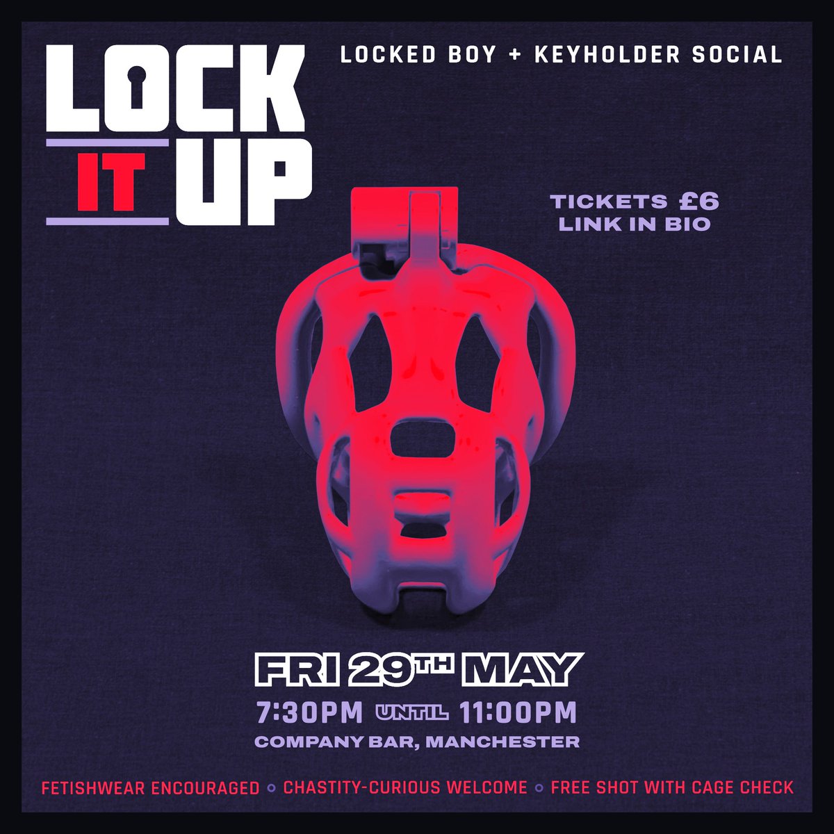 LockItUpMCR's tweet photo. We can't wait to cage check you all at the 2nd ever Lock It Up. I hope your all extra pent up from the warm weather and your ready to party. Grab tickets while you still can 🔐 https://t.co/MNaZF6M9uh https://t.co/vit4Q3ASuH
