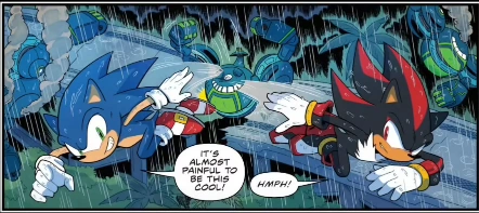 SonicHuman94's tweet photo. @ayyypepito This is an awful line, and for the rest of the issue he does not speak most of the time, which, is in character in that situation, but also the one time he opens his mouth that's what he says, idk if Flynn's got it man... https://t.co/EL2LXYKZqt