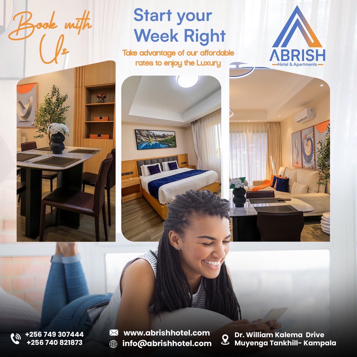 abrishhotel's tweet photo. Your perfect escape awaits at Abrish Hotel 
Comfort, elegance, and exceptional hospitality—all in one place

#hotelsinuganda #luxuyhotel #kampalahotel https://t.co/9Nw1nNpCWS