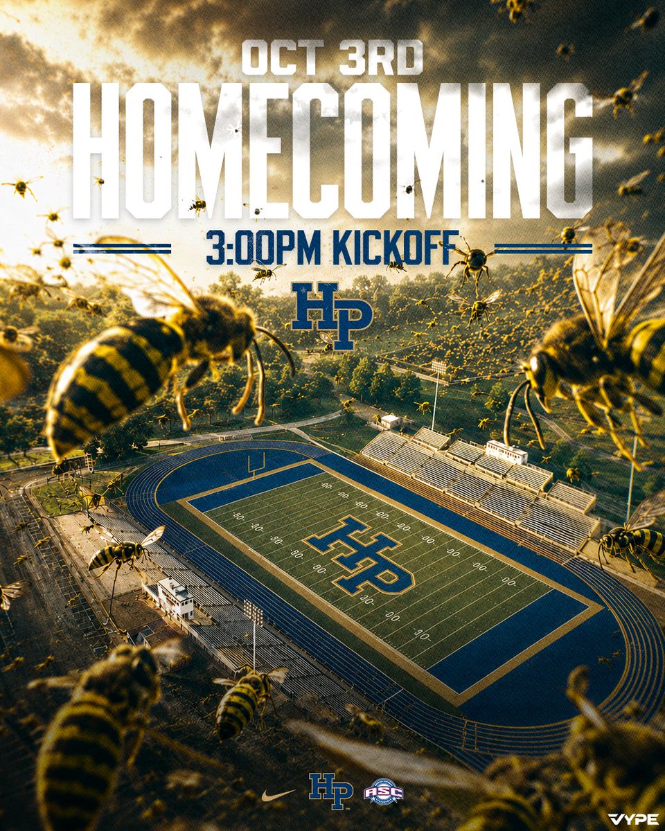 hputxfootball's tweet photo. Homecoming in the Heartland. 

The 2026 non-conference schedule includes Homecoming on October 3rd. Mark your calendars, Yellow Jacket Nation. We’ll see you back in Brownwood for a weekend full of football, tradition, and HPU memories.

#StingEm https://t.co/IlyhxEvWA1