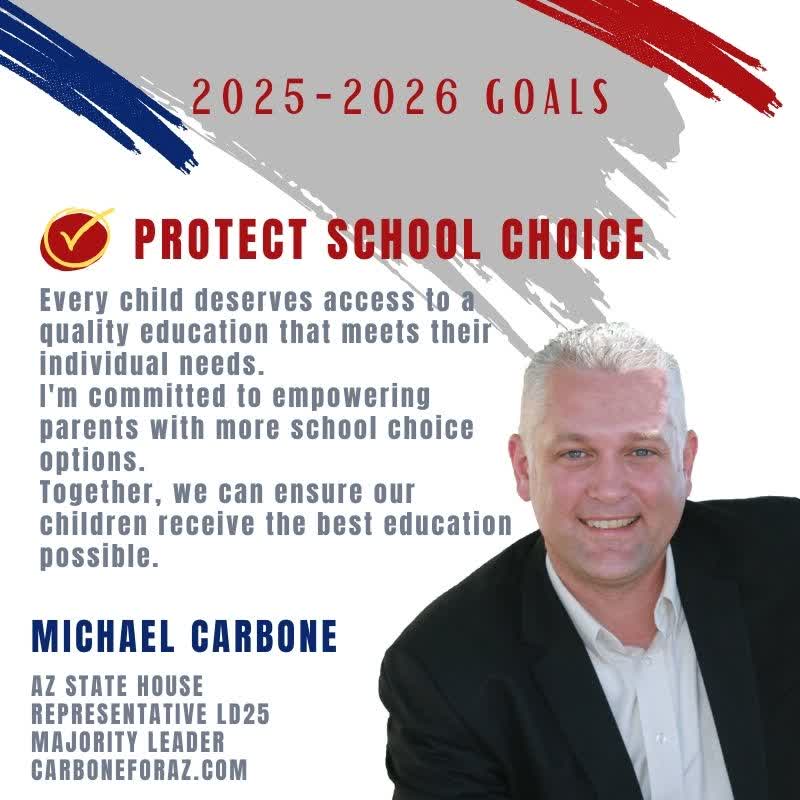 MichaelCarbone's tweet photo. Education is the cornerstone of our future. I'm committed to policies that prioritize school choice for every Arizona family! https://t.co/fTjylFqanW #LD25 #AZstatehouse #majorityleader #repcarbone #carboneforAZ https://t.co/7mSJeWndav
