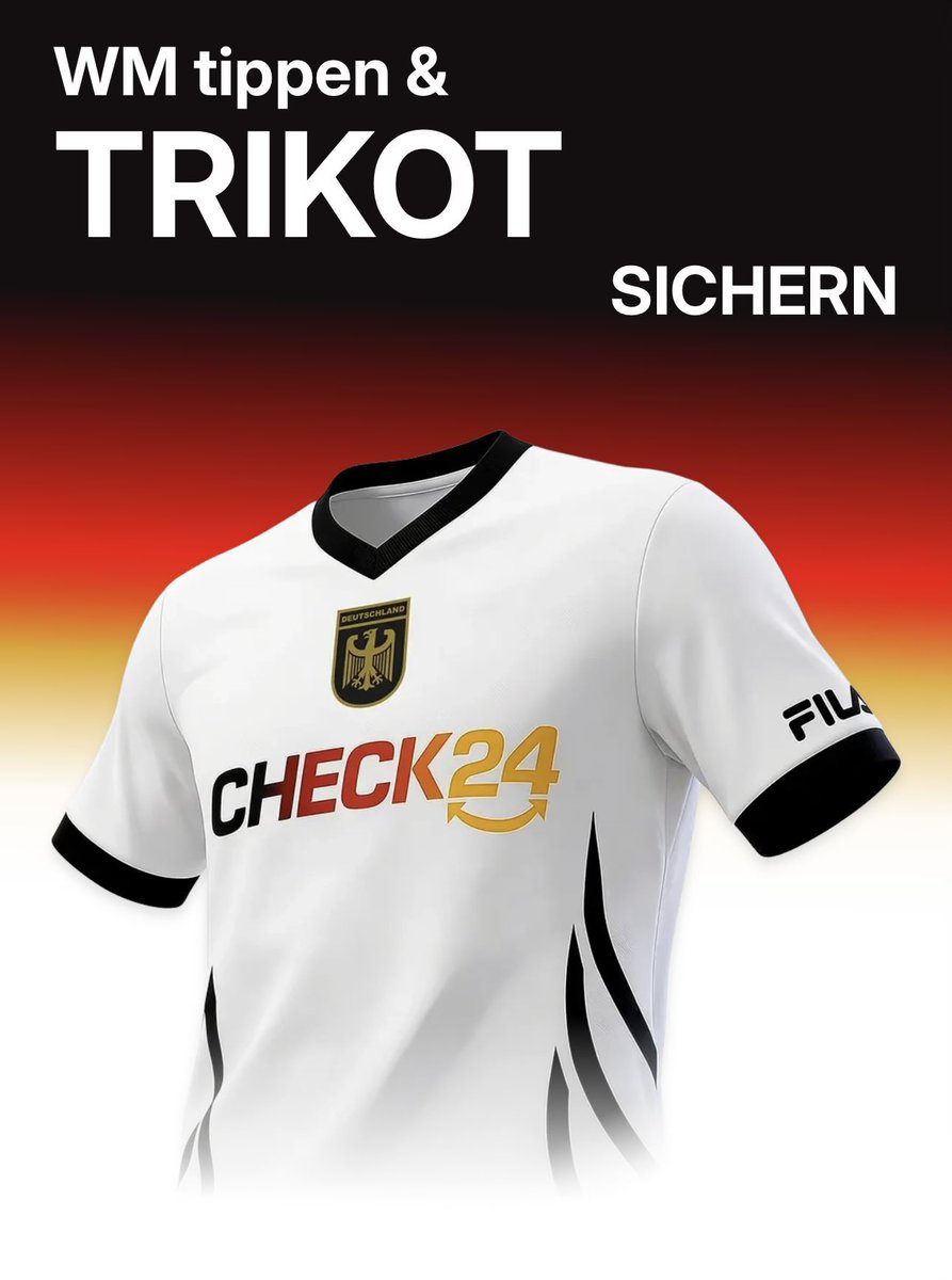 itsp4z's tweet photo. Check24 verschenkt wieder Trikots zur WM. Diesmal von Fila und limitiert auf 2 Mio. Stück! 🤯 #fifaworldcup https://t.co/Y5zXOcyd1F