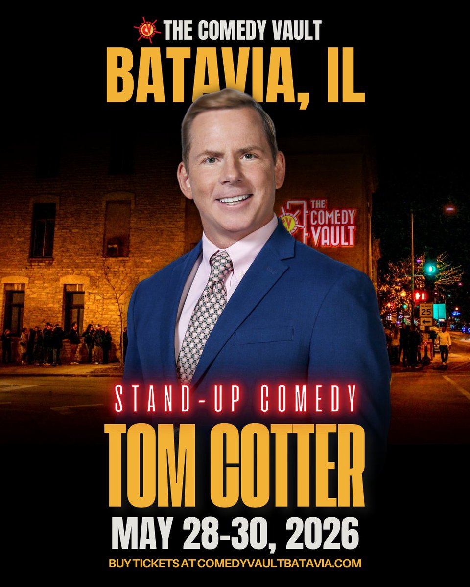comedy_vault's tweet photo. This weekend @TomCotterComic is heading back to The Comedy Vault stage from May 28-30.

Grab your tickets while you still can! https://t.co/P9D7yeB6Fi https://t.co/3zlG43Fmnb