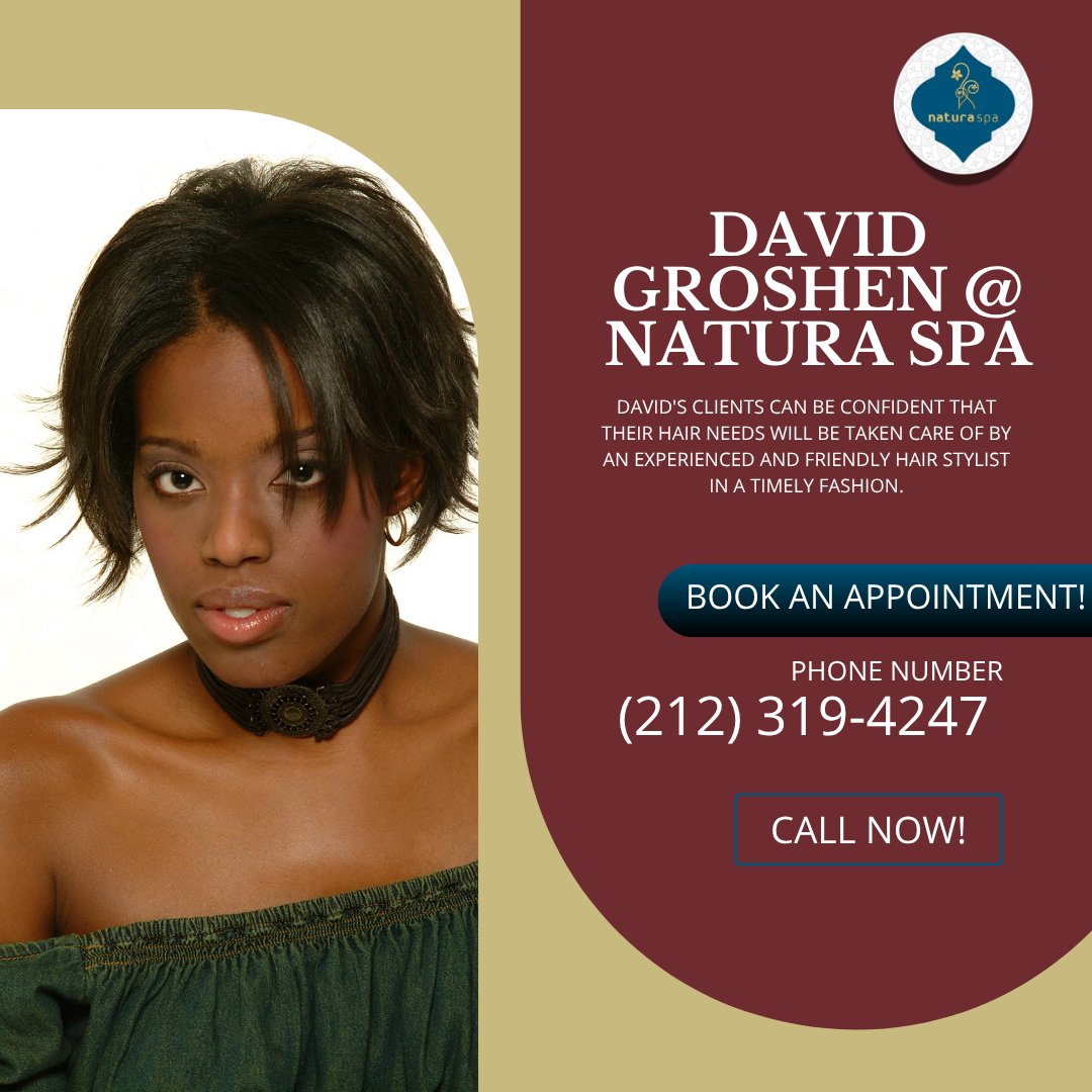 davidgroshen's tweet photo. Precision and style define David Groshen's haircuts. He crafts women's haircuts to flatter their face shapes and hair textures. Connect to make an appointment today for a fresh, confidence-boosting look. #WomensHaircuts
https://t.co/nKd055LvkK https://t.co/nkmkR3GI30