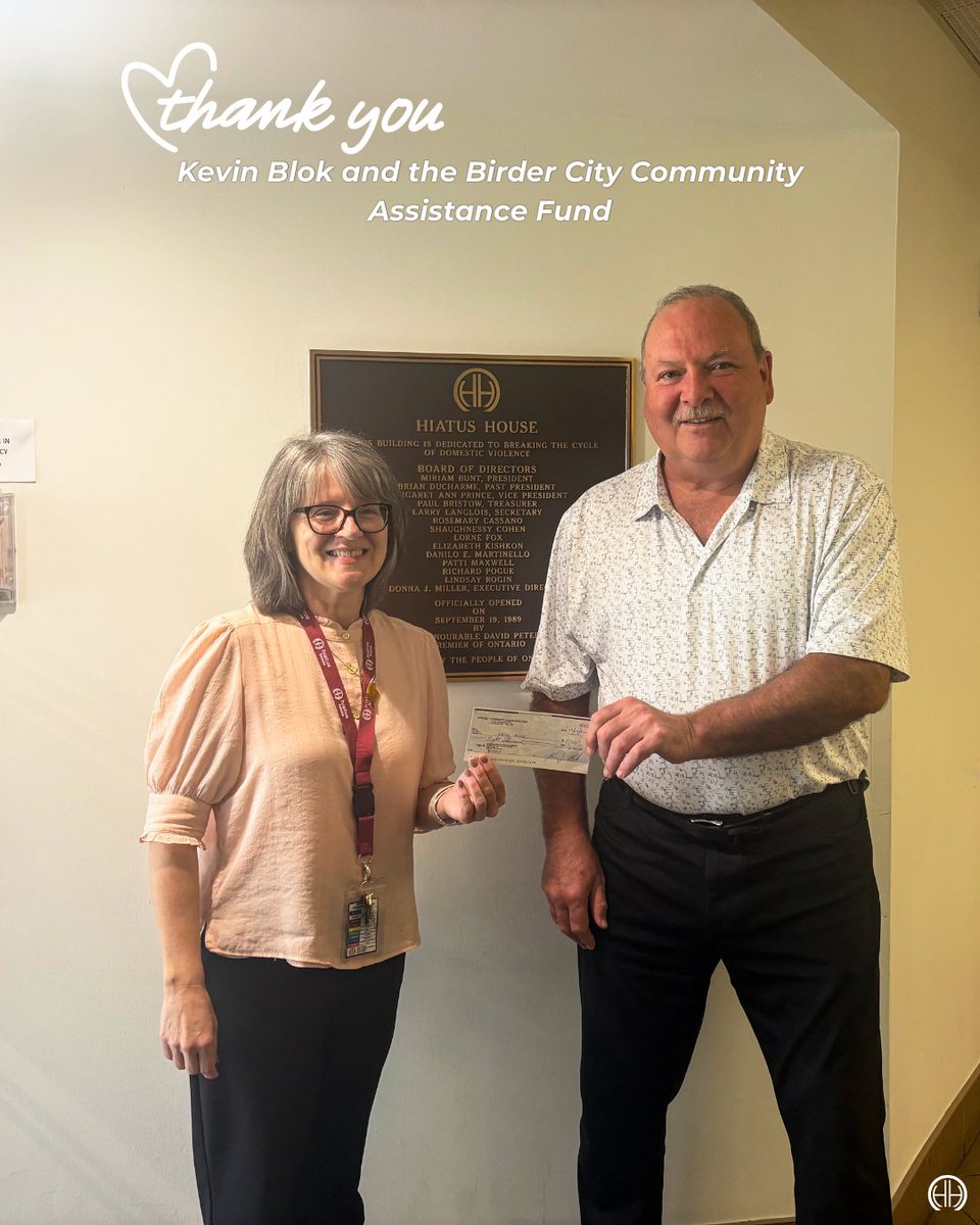 HiatusHouse's tweet photo. Huge thank you to Kevin Blok and the Birder City Community Assistance Fund for their generous donation and continued support of our community. 

#CommunitySupport  #GivingBack #SupportLocal #MakingADifference #TogetherWeCan #NonProfitSupporT https://t.co/WLv0obgkD4