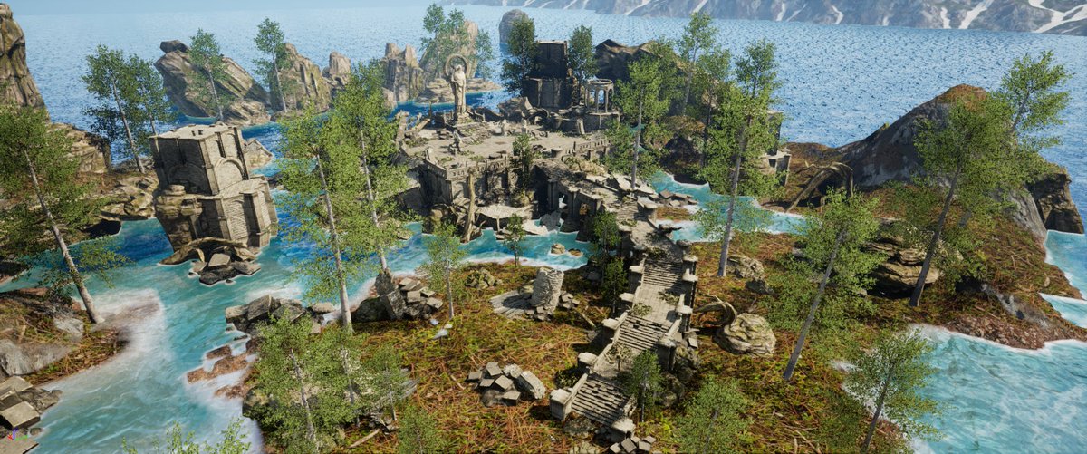 chraysous1's tweet photo. Small level design using UE 5.2
Asset pack by @InfinityBlade https://t.co/8pBE5sUK74