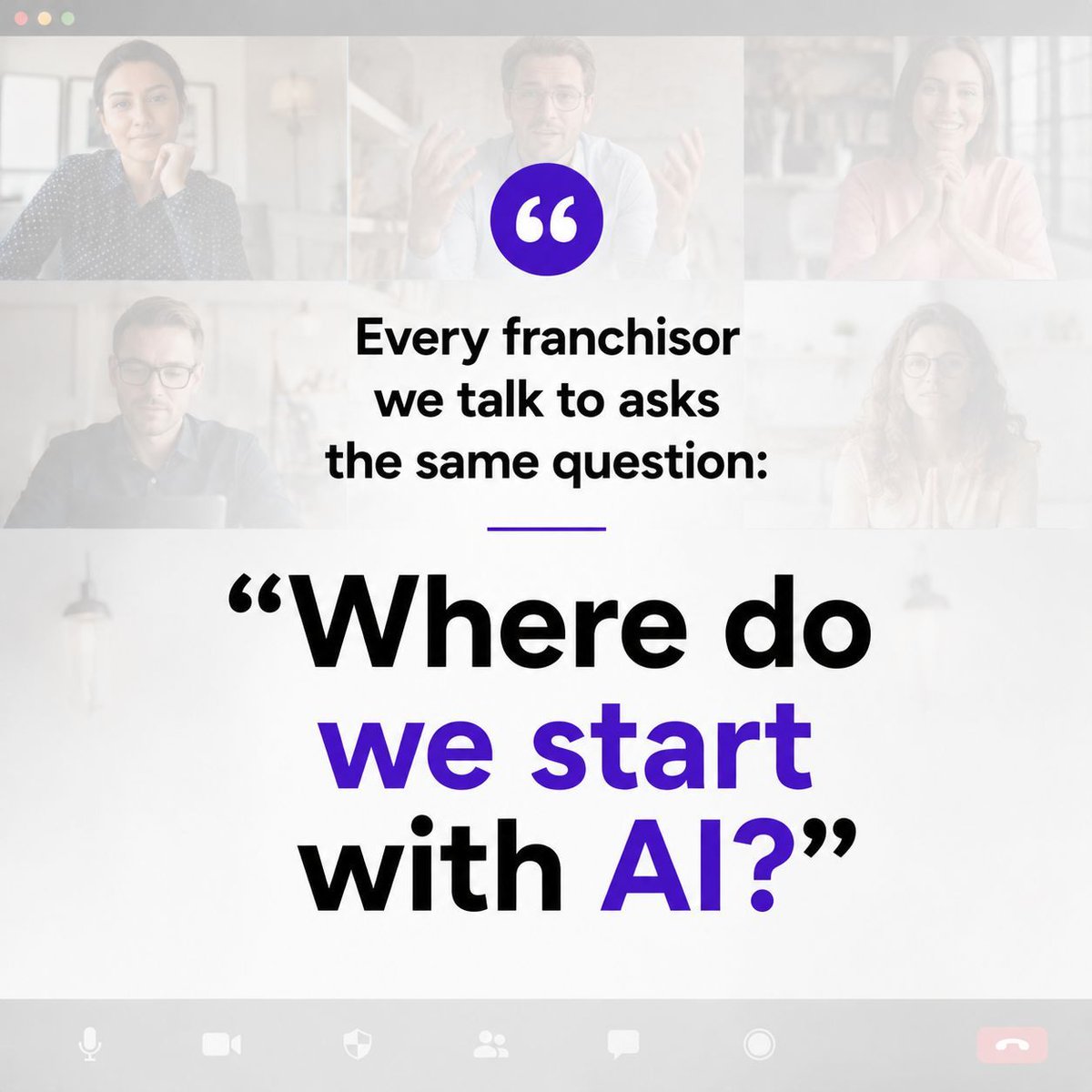TheWeamAI's tweet photo. Every franchisor asks: Where do we start with AI?

Usually, the answer is not a flashy AI project.

It is the workflow your ops team complains about the most.

That is where the fastest operational impact usually come from.

Boring workflow is usually the right place to start. https://t.co/tVjZFRnHR4