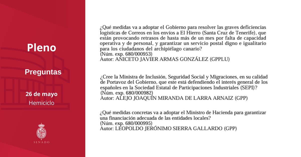 Senado de España tweet media