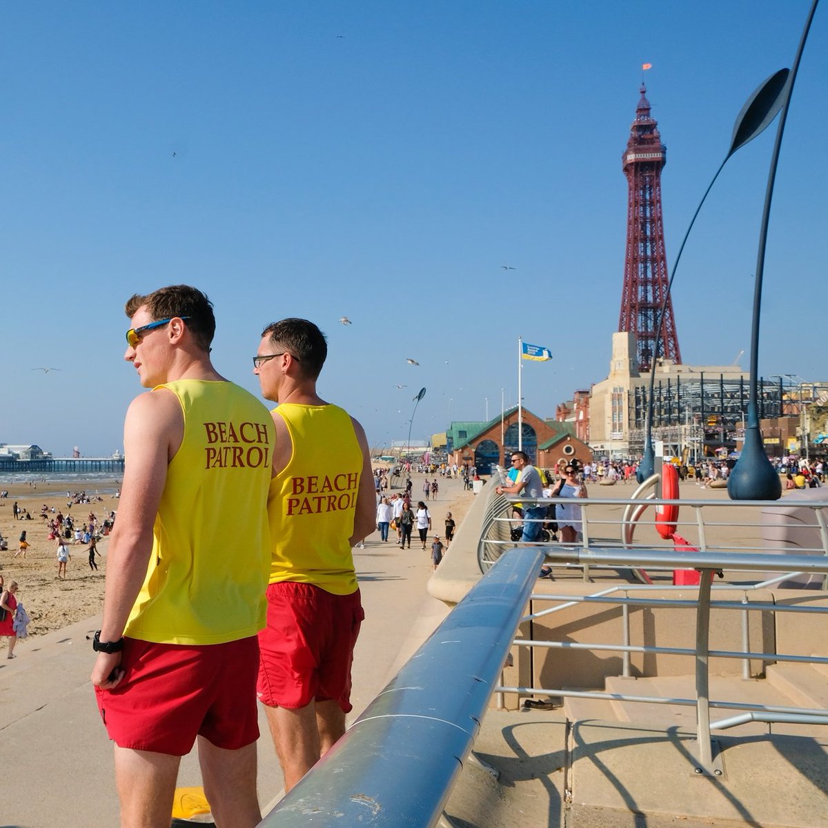visitBlackpool's tweet photo. After a scorching Bank Holiday weekend, we want to say a huge thank you to our incredible Beach Patrol Service, Enveco and the dedicated volunteers at RNLI Blackpool! 👏

Thank you for your tireless efforts to keep both visitors and our local community safe by the sea during this hot spell. With half-term underway and more glorious weather to come, the hard work continues and we truly appreciate everything you do ❤️

📷 LB Photography