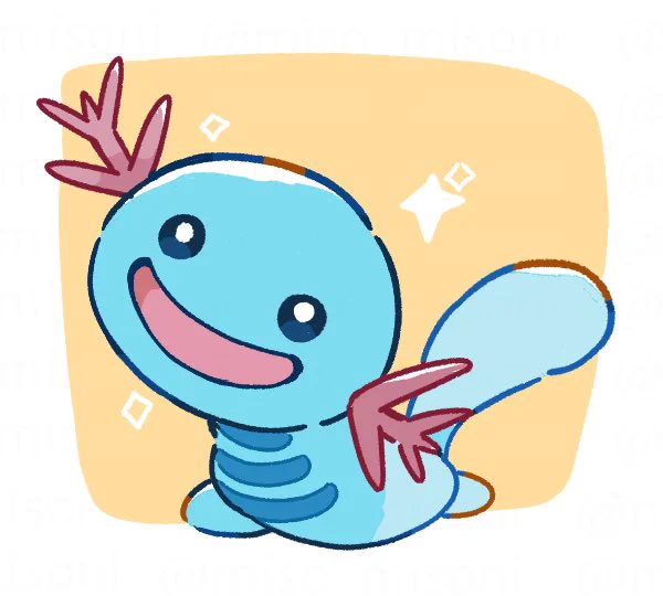 あと10分で描けるポケモンいないかと 探してウパーを描きましたが間に合いませんでした、ウパーです。 #1日できれば1ラクガキ