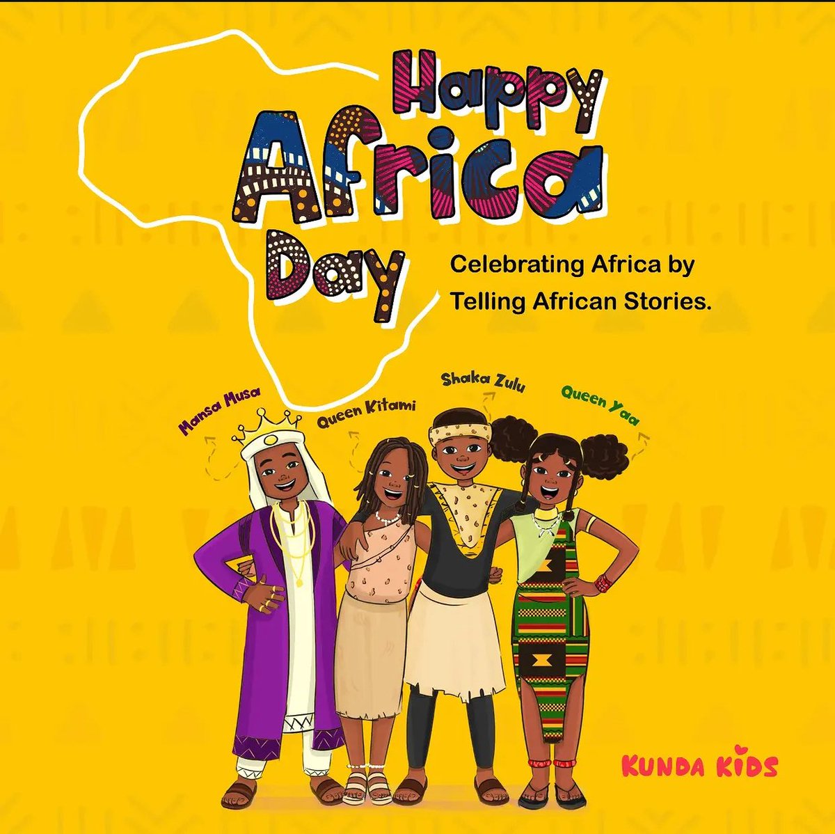 kundakids's tweet photo. Today, we celebrate Africa and her many heroes and legends who have given us stories to tell for ages. We celebrate Africa and her timeless independence. 

Happy Africa Day! 🌍

#AfricaDay2026 #africanstoriesforkids #africanstoriesbyafricans #youngreaders #kidsbookswelove https://t.co/cliiBxmxOU