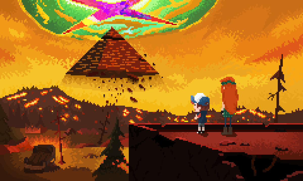 vicious7331's tweet photo. graviiityyy faaaallls #pixelart #GravityFalls https://t.co/0cwb5scUut