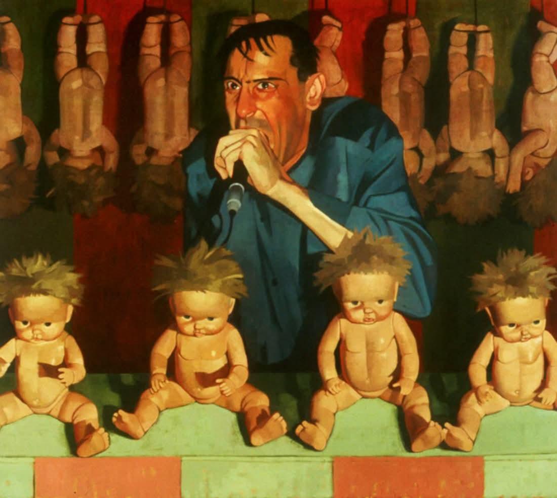 olgatuleninova's tweet photo. Jane Fisher (American, b.1961) 
"Doll Vendor," 1993 
Oil on canvas 
48 x 54 in https://t.co/23eygIQDH3