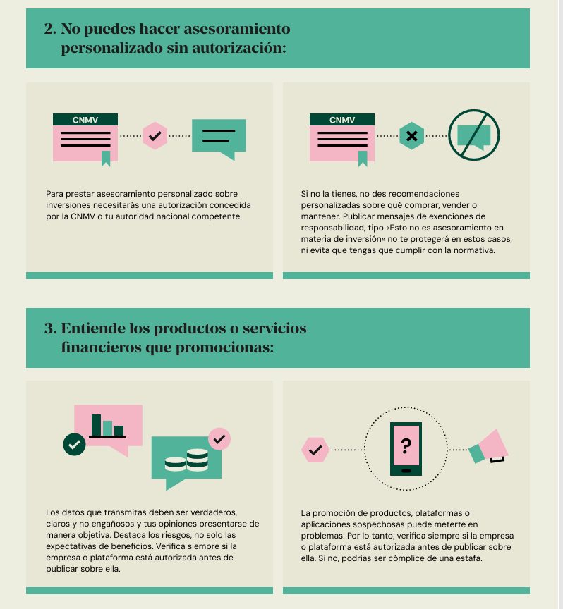 ADICAE's tweet photo. 🚨 Invertir no es un juego y recomendar productos financieros en redes también implica responsabilidad.  Desde ADICAE recordamos la importancia de combatir la desinformación financiera y proteger a las personas consumidoras frente a consejos engañosos, fraudes y falsas promesas de rentabilidad. 📷#CNMV pone el foco en los “finfluencers” y exige transparencia, prudencia y cumplimiento normativo, especialmente en inversiones y criptoactivos.  📷 Educación financiera con ADICAE.    #CNMV #EducaciónFinanciera #ConsumoResponsable #Inversiones #Criptoactivos #ADICAE