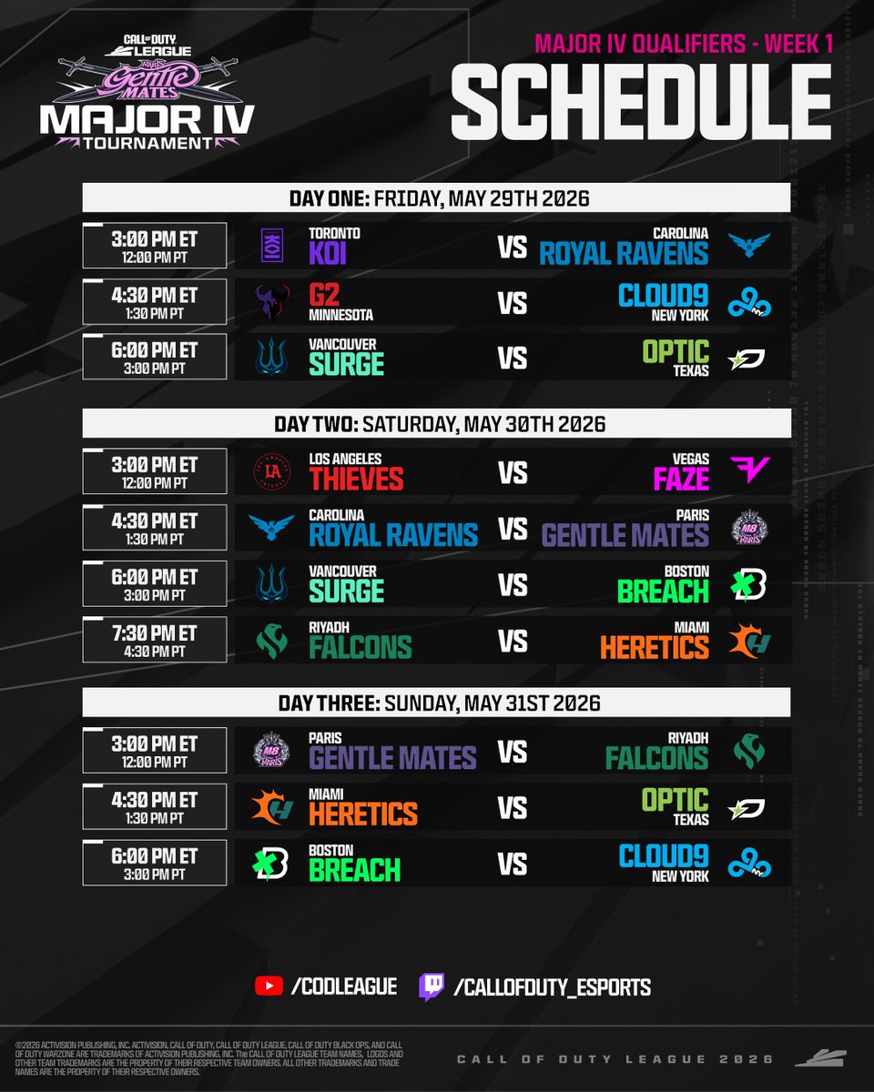Call of Duty League tweet media