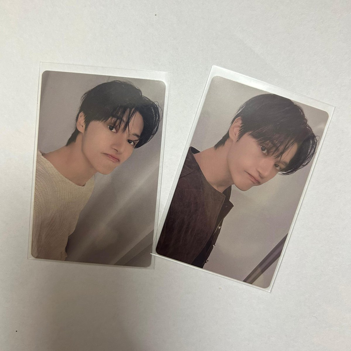 yedammiekyu's tweet photo. WTS Ateez wooyoung and hongjoong photocards each for rm 20 (can nego!!) exc postage #PasarAteezMY #PasarAteez https://t.co/1WbHPdhdFv