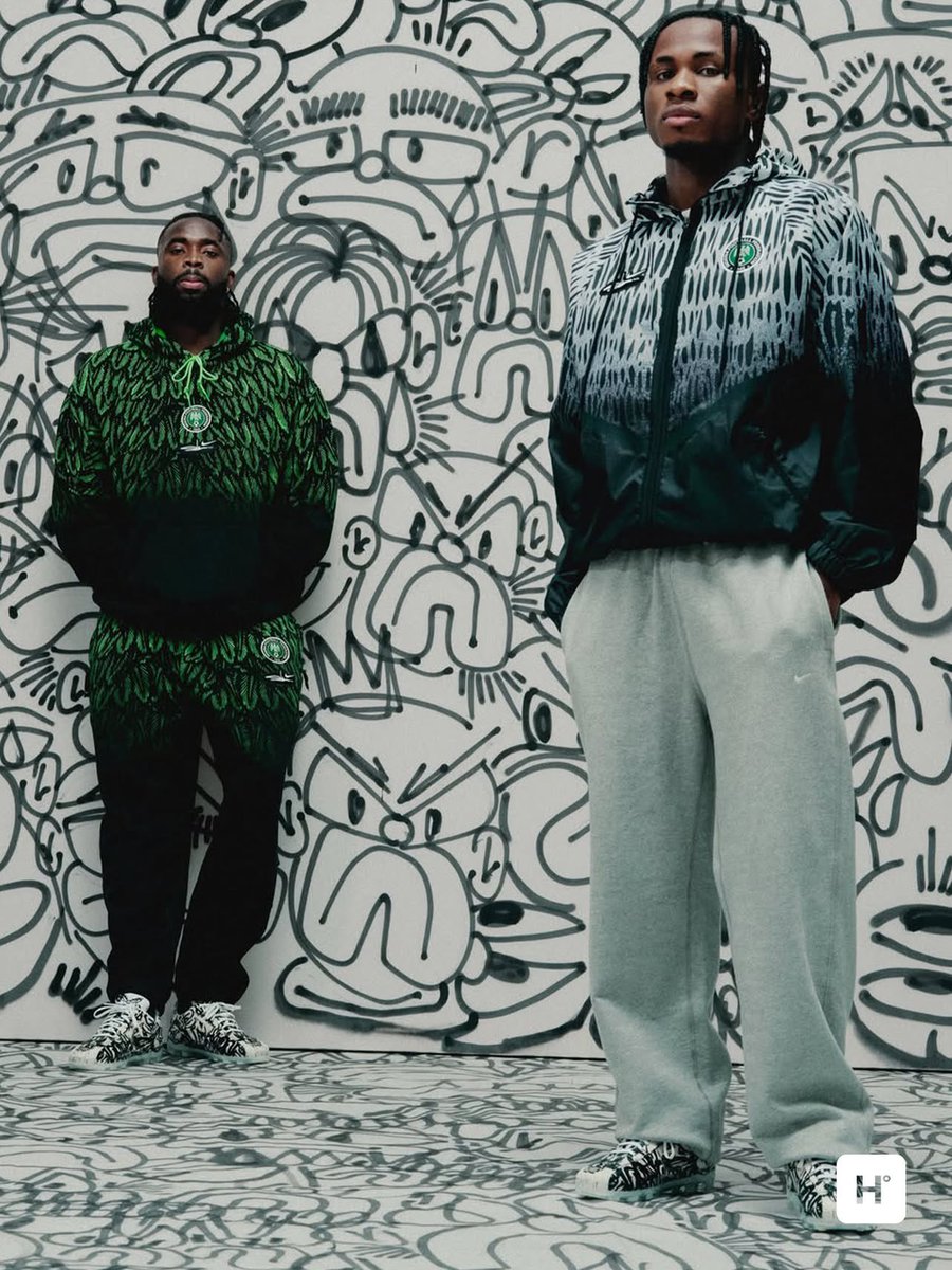 official_esclub's tweet photo. 🔥Patience Ozokwo, Samuel Chukwueze, Tolu Arokodare feature as Slawn and Nike Sportswear officially unveil their collaborative Nigeria collection 🤩🦅🇳🇬 https://t.co/HH50NNST6Q