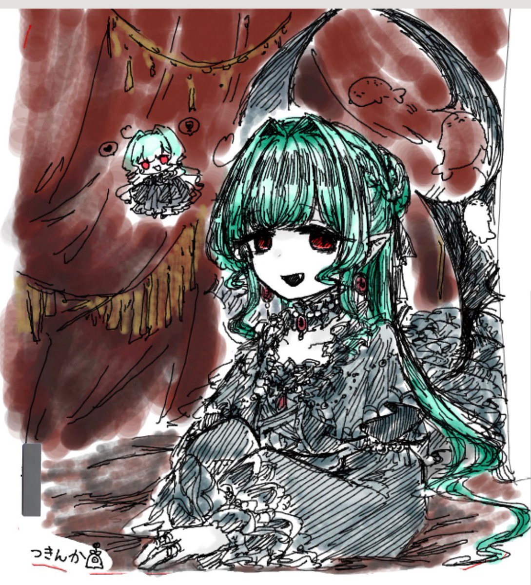 hankitsu's tweet photo. 絵茶 https://t.co/YzgCxXMvMK